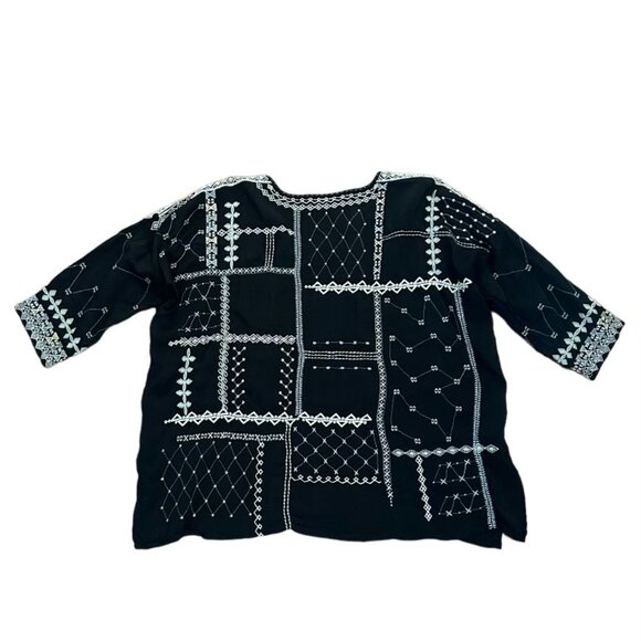 Johnny Was Embroidered Blouse - Picture 3 of 6